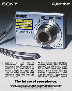 graphic design, product poster, product ad, product photography, sony, digital camera, vintage poster, vintage ad, retro, 80s, 90s, 2000s, cybershot, aesthetic, 90s Ads Poster, Graphic Design 90s Style, Vintage Product Ads, 80s Graphic Design Retro, Old Magazines Vintage Aesthetic, Vintage Camera Poster, 90s Digital Aesthetic, 90s Product Design, Ad Photography Product