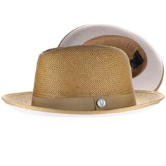 Empire Straw Color Bottom Fedora by Bruno Capelo