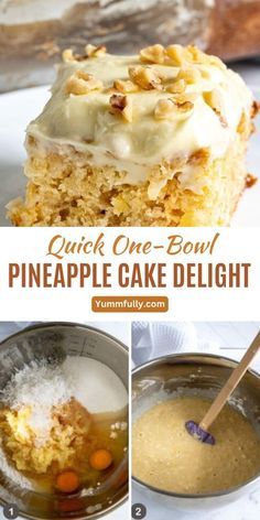 quick one - bowl pineapple cake delight recipe is the perfect way to enjoy it