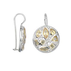 Exceptional-quality, precision-faceted citrine gemstones artfully set inside cast sterling silver with open-back settings for optimal clarity and color brilliance. Packaged with anti-tarnish paper to maintain long-lasting shine. Fire Mountain Gems And Beads, Citrine Gemstone, Fish Hook, Ear Wire, Earring Gifts, Citrine, Sterling Silver, Beads, Gemstones