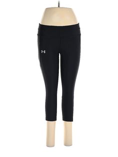 Under Armour Active Pants Size: Medium Black Activewear - used. 87% POLYESTER, 13% ELASTANE, Capri, High Rise | Under Armour Active Pants - High Rise: Black Activewear - Size Medium Cheap Under Armour Moisture-wicking Activewear, Black Activewear, Active Wear For Women, Under Armour, Capri, Active Wear, Women Handbags, High Rise, Size Medium