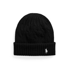 This wool-and-cashmere beanie is defined by Ralph Lauren’s signature cable-knit construction and our meticulously embroidered Pony which details its rib-knit brim. Ralph Lauren Beanie, Women Ralph Lauren, Cashmere Beanie, S Signature, Gentleman Style, Girls Shopping, Cable Knit, Shirt Shop, Polo Ralph