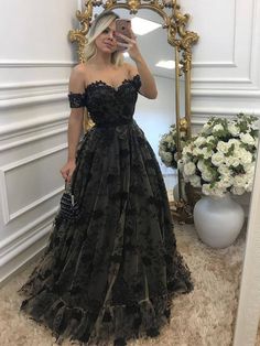 Black Short Sleeve Evening Dress, Sleeveless Black Lace Gown, Black Lace Short Sleeve Dress, Black Lace Dress With Short Sleeves, Black Lace Short Sleeve Maxi Dress, Black Lace Maxi Dress With Short Sleeves, Black Short Sleeve Party Gown, Black Short Sleeve Gown For Party, Black Lace Floor-length Dress