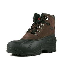 OwnShoe Mens Leather Waterproof Insulated Snow Duck Boots are an essential part of any winter wardrobe. Cozy and casual, these lace-up duck boots will help combat the cold weather this season. Whether you're trekking around the mountains or running errands in the city, these warm and fashionable snow boots will help you do it in style and stay warm. Size: 6.  Color: Brown.  Gender: male.  Age Group: adult. Snow Duck, Winter Boots Men Snow, Mens Boots For Sale, Black Boots Men, Boots Ideas, Georgia Boots, Buy Boots, Mens Boots Casual, Chukka Boots Men