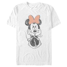 Who knew that dressing "mousey" could be this cute!? Celebrate one of Walt Disney's most iconic characters with this officially licensed Men's Minnie Mouse Cute Signature Sketch Graphic T-Shirt! This cute tee features a large graphic of a sketch of Minnie Mouse with her signature and red bow across the front. Whether you're a super fan, or just looking for a unique 'fit for a trip to the Disney parks, these all-new styles are exactly what you've been looking for! Cute Mickey Mouse T-shirt For Fan Merchandise, Cute Mickey Mouse T-shirt Fan Merchandise, Cute Mickey Mouse T-shirt For Fans, White Minnie Mouse Graphic Tee, Cute Signature, Mouse Cute, Star Wars Men, Culture Clothing, Disney Men