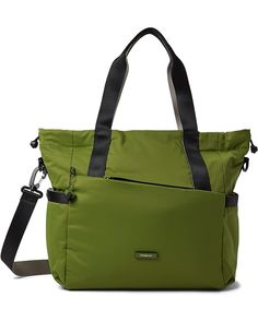 Hedgren Galactic Shoulder Bag/Tote Functional Diaper Bag With Double Handle For On-the-go, Green Nylon Shoulder Bag With Top Carry Handle, Nylon Satchel With Zipper Closure, Nylon Shoulder Satchel With Zipper Closure, Nylon Satchel With Zipper Closure As Shoulder Bag, Tote Shoulder Bag With Zipper Pocket For Outdoor Activities, Outdoor Tote Shoulder Bag With Zipper Pocket, Outdoor Activities Tote Shoulder Bag With Zipper Pocket, Functional Travel Bag With Removable Pouch