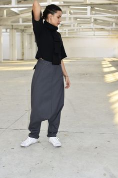 "Women Gray Pants, Wool Pants, Women Harem Pants ◈Available in black from cold wool. ◈ Stylish and chic fashion is our shared dream! You can be sure that this piece is made with a lot of love and craftsmanship. ◈ The black top is available here - https://etsy.me/2TeHIf3 ◈ S I Z I N G ◈ This item is available from XS to 4XL. Please, have a look at my Size Chart below before placing your order. ◈ D E L I V E R Y ◈ This item will be shipped in up to 5 days after your order was placed. We use Expres Gray Baggy Straight Pants, Baggy Gray High-waisted Pants, Gray Baggy High-waisted Pants, Gray Baggy High Waist Harem Pants, Baggy High Waist Gray Harem Pants, Baggy High-waisted Harem Pants, Versatile Style, Baggy Gray Pants With Hip Pockets, Versatile Baggy High-waisted Harem Pants, Versatile Baggy Straight Pants