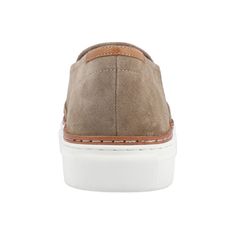 Slip your foot into this Tillman casual sneaker from Thomas & Vine and up your fashion game. A 12 mm Tru Comfort Foam� insole genuine suede and cushioned collar tongue shape the look so you can walk around all day pain-free. With their perforated pattern and leather welt you'll end your look off the right note. Casual Leather Slip-on Sneakers For Walking, Modern Suede Slip-ons With Cushioned Footbed, Casual Leather Slip-ons For Streetwear, Comfortable Low-top Slip-on Sneakers With Stitched Sole, Casual Suede Slip-on Sneakers With Round Toe, Casual Leather Slip-on Sneakers With Round Toe, Suede Ortholite Insole Slip-ons, Suede Sneakers With Ortholite Insole And Round Toe, Suede Round Toe Slip-on Sneakers For Streetwear