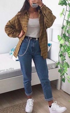 Grunge Style Outfits, Jeans Outfit Casual, Chill Outfits, Indie Outfits, Mode Inspo, Trend Fashion, Edgy Outfits, Outfits Casual