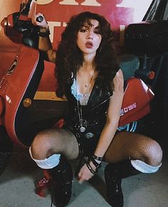 Mila Moon, 80s Hair Metal, 80s Rocker, 80s Metal, Rockstar Aesthetic, Glam Metal, Metal Fashion, Goth Outfits