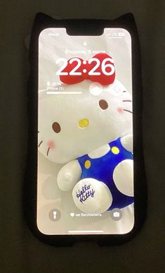 the hello kitty phone case is on display