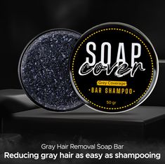 SoapCover - Home Remove Gray Hair, Event Id, Nature Friendly, Gray Coverage, Shower Routine, Dye Free, Shampoo Bar, Natural Hair Color, Hair Follicle