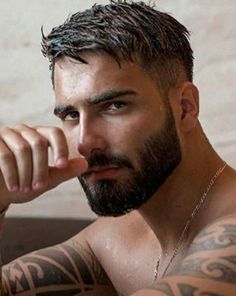 Hot Bearded Men, Men In Their 40s, Formal Top, Hairstyle For Men