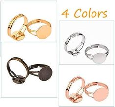 four different types of rings with the words 4 colors