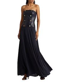 Lauren Ralph Lauren Women's Formal Dresses & Gowns | Dillard's Style With Jewelry, Leather Bodice, Women's Formal Dresses, Ralph Lauren Style, Formal Dresses Gowns, Strapless Gown, Women Formals, Formal Dresses For Women, Ralph Lauren Womens