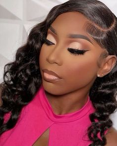 Heavenly Makeup Looks, Makeup Styles For Prom, Soft Glam Makeup Black Women Dark Skin, Makeup Looks For Graduation, Makeup For Graduation, Graduation Makeup Ideas, Makeup Soft Glam, Black Bridal Makeup, Brown Makeup Looks