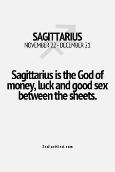 a white poster with the words sagittarius written in black and on it