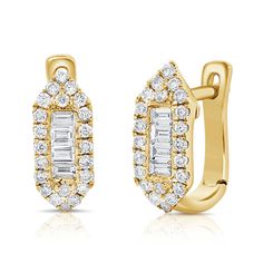 This Gold Rectangle Multi Mini Baguette Illusion Hoop Earring features diamonds set in 14k Yellow Gold. Sold as a single Gold 2.05 grams Diamond 0.40 cts Flat Back Earrings, Loop Earrings, Solid Gold Earrings, Pinky Ring, Diamond Bracelets, Lariat Necklace, Chain Earrings, Gemstone Bracelets, Ring Bracelet