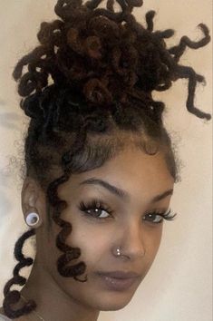 Cute Dreadlock Hairstyles, Formal Loc Hairstyles For Women, Loc Wedding Hairstyles, Lox Journey, Curly Locs Black Women, Pretty Dreads, Loc Goddess, Dread Styles