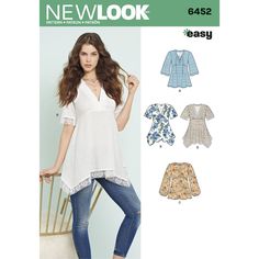 a women's blouse and top sewing pattern from new look