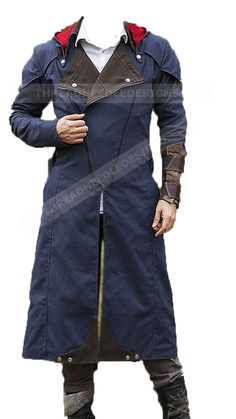 Arno Victor Dorian, Arno Dorian, Assassins Creed Unity, Rain Coats, Mens Glasses Fashion, Cool Coats, Classy Outfits Men, Hip Hop Outfits, Blue Coats