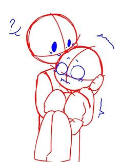 a drawing of two people hugging each other with the caption that reads, how to draw