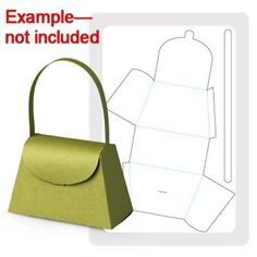 an origami bag is shown with the instructions to make it out of paper