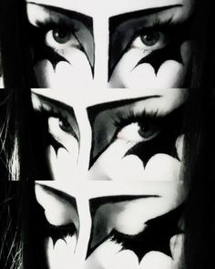 fanskubat on Pin Big Eyeliner, Aesthetic Eyeshadow, Goth Makeup Looks, Trad Goth Makeup, Goth Eye Makeup, Black And White Makeup, Eyeliner Ideas, Punk Makeup, Trad Goth