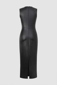 Black Fitted Sleeveless Club Dress, Elegant Black Sleeveless Dress For Club, Chic Black Sleeveless Dress For Club, Chic Black Sleeveless Club Dress, Black Knee-length Bodycon Dress With Back Zipper, Black Sleeveless Dress With Back Zipper For Work, Fitted Black Sleeveless Lined Dress, Black Fitted Sleeveless Lined Dress, Black Sleeveless Bodycon Dress With Back Zipper