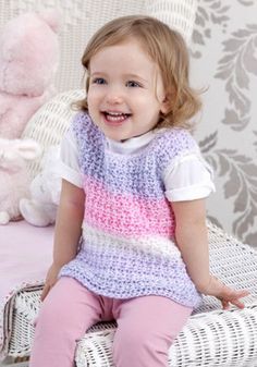 Crochet Baby Vest Free Pattern, Crochet Baby Vest, Vest Free Pattern, Heart Jumper, Crochet Toddler, Easy Crochet Patterns Free, Crochet Vest Pattern, Crochet Baby Girl