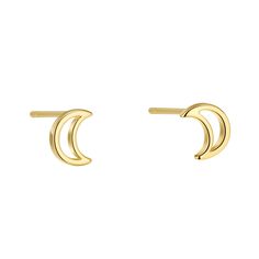 PRICES MAY VARY. 【Unique Design】Enhance your style with these tiny moon stud earrings. These minimalist gold studs earrings will add a touch of luster and style to your overall outlook. 【 Material Type】Dainty earrings for women sensitive ears.Made of high quality S925 sterling silver gold plated stud earrings.hypoallergenic,lead-free,nickel free,lightweight and non tarnish earrings,comfortable to wear. 【Earring Size】 Length: 6.2mm,width 5mm,A pair of small moon stud earrings. 【Perfect Gift】Gold Earrings Hypoallergenic, Mini Moon, Moon Studs, Tiny Star, Heart Shaped Earrings, Heart Stud Earrings, Gold Moon, Studs Earrings, Earrings Dainty