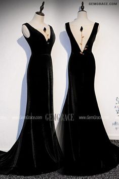 10% off now|Free shipping world-wide. Slim Fit Black Mermaid Velvet Evening Dress Double Vneck at GemGrace. Click to learn our pro custom-made service for wedding dress, formal dress. View #EveningDresses for more ideas. V-neck Mermaid Dress For Night Out, Fitted Black Velvet V-neck Dress, Black V-neck Mermaid Dress For Prom, Formal V-neck Mermaid Dress, Black Velvet V-neck Dress For Night Out, Black V-neck Evening Dress With Sweep Train, Velvet V-neck Evening Dress For Gala, Black V-neck Velvet Dress, Fitted Velvet V-neck Dress For Weddings