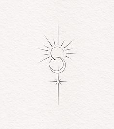 the letter s is drawn in black ink on white paper with a small sun above it