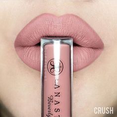 Rose Brown Hair, Nude Pink Lipstick, Anastasia Liquid Lipstick, Anastasia Beverly Hills Liquid Lipstick, Make Up Inspiration, Anastasia Beverly Hills Makeup, Makeup For Beginners