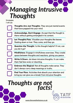 Intrusive Thoughts Worksheet PDF Printable and Guide - They Are The Future Thought Stopping Worksheet, Inner Critic Worksheet, Intrusive Thinking Help, Intrusive Thinking, Intrusive Thoughts, Ocd Therapy, Cbt Therapy, Cognitive Therapy