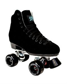 SURE GRIP Black Suede Skates Roller Outdoor Roller Skates, Roller Skates, Black Suede, Suede Leather