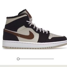 Used A Couple Times, Like New With Original Box No Photos Right Now But Ill Take Some Tomorrow Size 4y (5.5women) Make An Offer! Jordan Mid, Nike Jordans, Nike Brown, Oatmeal Color, Shoes Nike, Nike Jordan, Nike Shoes, Nike Women, Oatmeal