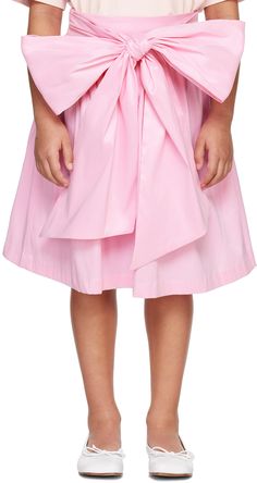 Stretch polyester and nylon-blend taffeta skirt. Gathering throughout. · Self-tie bow accent at waist · Zip closure at back · Hand-wash Supplier color: Pink Model measures 51” / 129.5 cm tall and wears size 8Y. CRLNBSMNS Size: child's height 2Y: 36.25 / 92 cm 3Y: 38.5 / 98 cm 4Y: 41 / 104 cm 6Y: 45.75 / 116 cm 8Y: 50.5 / 128 cm 10Y: 56 / 142 cm 12Y: 59.75 / 152 cm 14Y: 64.5 / 164 cm Skirt Gathering, Pink Model, Taffeta Skirt, Bow Skirt, Tie Bow, Pink Bow, Apparel Accessories, Hand Wash, Outfit Accessories