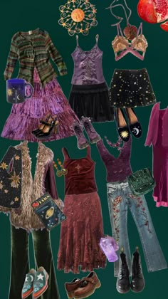 Dark Colorful Outfits, Whismigoth Clothes, Whimsigoth Outfit Board, Bayou Aesthetic Outfit, Whimsigoth Club Outfit, Lace Slip Outfit, 1980s Outfits Aesthetic, Crow Outfit Aesthetic, Whimsigoth Style Outfits