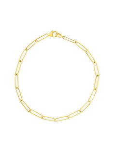 We can’t get enough of the paperclip trend! Our extra-small link style introduces a dainty new chain to your collection, and is part of our fine Paperclip Collection made of 14K gold. Mix and match with different sizes and pieces from the collection for especially on-trend stack. Classic Everyday Paperclip Bracelet With Delicate Chain, Minimalist Yellow Gold Bracelet With Rectangular Links, Yellow Gold Bracelet With Delicate Chain And Rectangular Links, Yellow Gold Bracelet With Delicate Rectangular Links, Dainty Paperclip Bracelet With Oval Link And Delicate Chain, Dainty Formal Paperclip Bracelet With Cable Chain, Timeless Cable Chain Paperclip Bracelet, Timeless Paperclip Cable Chain Bracelet, Classic 14k Gold Filled Oval Link Paperclip Bracelet