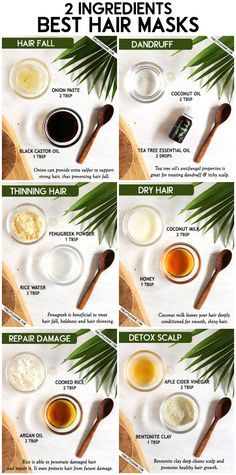 Natural Mask For Hair, Home Hair Treatments, Hair Masks At Home, Homemade Hair Mask Recipes, Best Hair Masks, Hair Mask Recipe, Homemade Hair Mask, Best Hair Mask, Diy Hair Masks