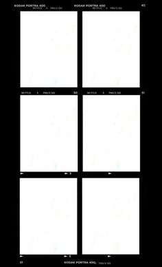 four square frames are shown in black and white