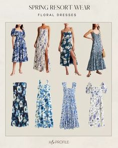 Resort Wear : Floral Dresses // Abercrombie, Abercrombie outfits, spring style, vacation outfits, vacation dresses, spring outfits, spring break outfits, vacay outfits, vacation outfit ideas, summer outfits, beach vacation Summer Outfits Beach, Vacation Outfit Ideas, Outfits Vacation