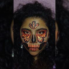 Face Paint Booth, Butterfly Eyes, Artist Makeup, Paint Booth, Halloween 2020, Día De Muertos