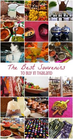 the best souvenir's to buy in thailand, including food and drinks