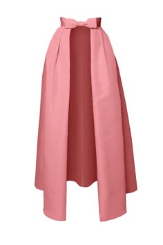 Silk Faille Pleated full length overskirt Bow detail Hook and eye front closure Side slit pockets Fully lined Shell: 100% Silk Lining: 100% Polyester Professional dry clean only Made in USA of imported material Convertible Skirt, Dresses Diy, Carnation Pink, Fashion Elements, Tailored Clothes, Diy Dress, Bow Detail, Dusty Rose, Modest Fashion