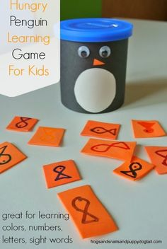 a penguin learning game for kids to play with numbers and letters, such as the letter s