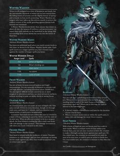 Dnd 5e Homebrew Ranger Archetype, Ranger Archetype, 5e Classes, Dnd Ranger, Dnd Subclasses, Homebrew Classes, Ranger Dnd, Dnd Paladin, Dungeons And Dragons Races