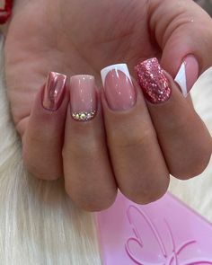 Engagement Nails, Cute Nails For Fall, Drip Nails, Short Square Acrylic Nails, Dots Nails, Cute Gel Nails, Trendy Nail Art