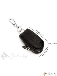 Bird in Bag - Genuine Leather Key Case Multifunctional Key Holder Modern Wallet With Interior Key Chain Holder, Chic On-the-go Bag With Interior Key Chain Holder, Leather Rectangular Coin Purse With Interior Key Chain Holder, Key Holder Leather Handmade, Luxury Leather Keychains With Interior Holder, Leather Key Case, Key Case, Style Minimalist, Leather Key